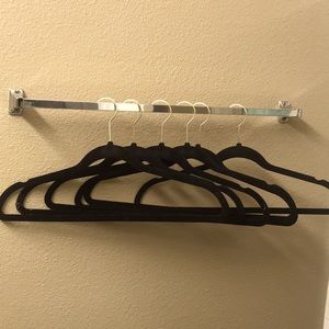 Black and gold felt hangers: set of 6